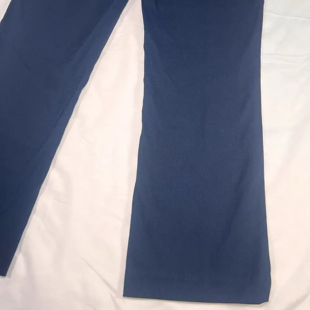 J.McLaughlin Masie Pants Womens Size 6 Navy Blue Stretch Pull On Corpgirl Office